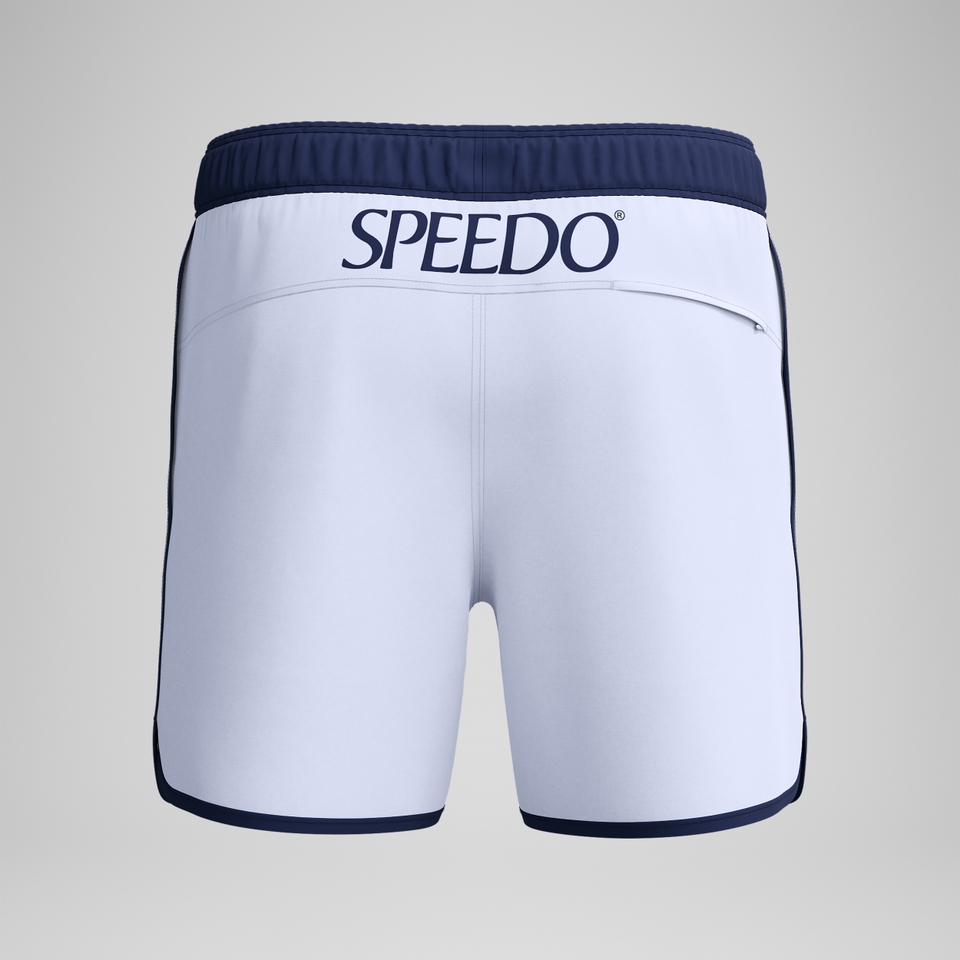 Men's Jetstream Retro Logo Volley 16" Swim Trunks White
