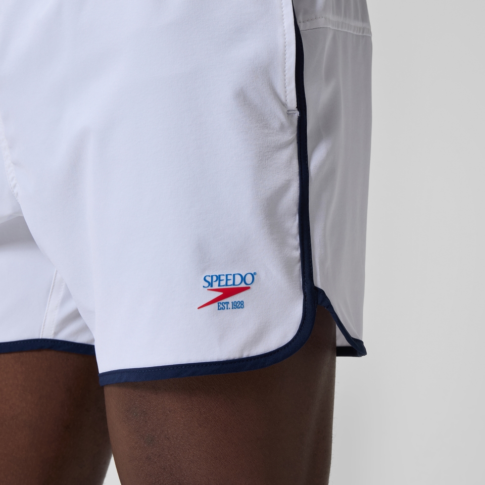 Men's Jetstream Retro Logo Volley 16" Swim Trunks White