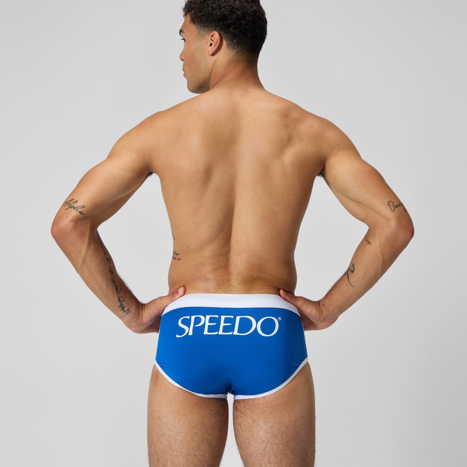 Men's Jetstream Retro Logo Brief Blue
