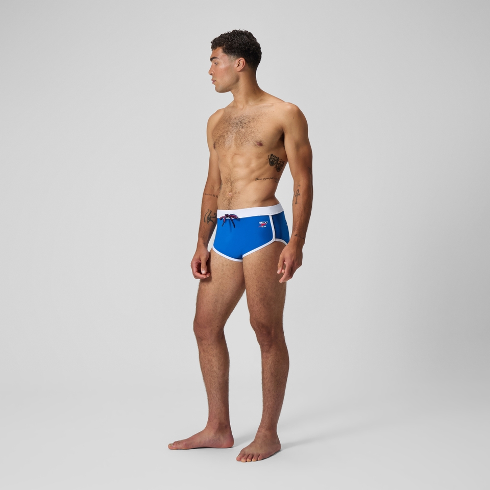 Men's Jetstream 3.5'' Logo Brief Blue/White
