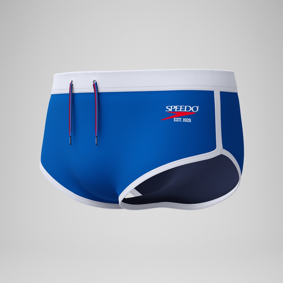 Men's Jetstream Retro Logo Brief Blue