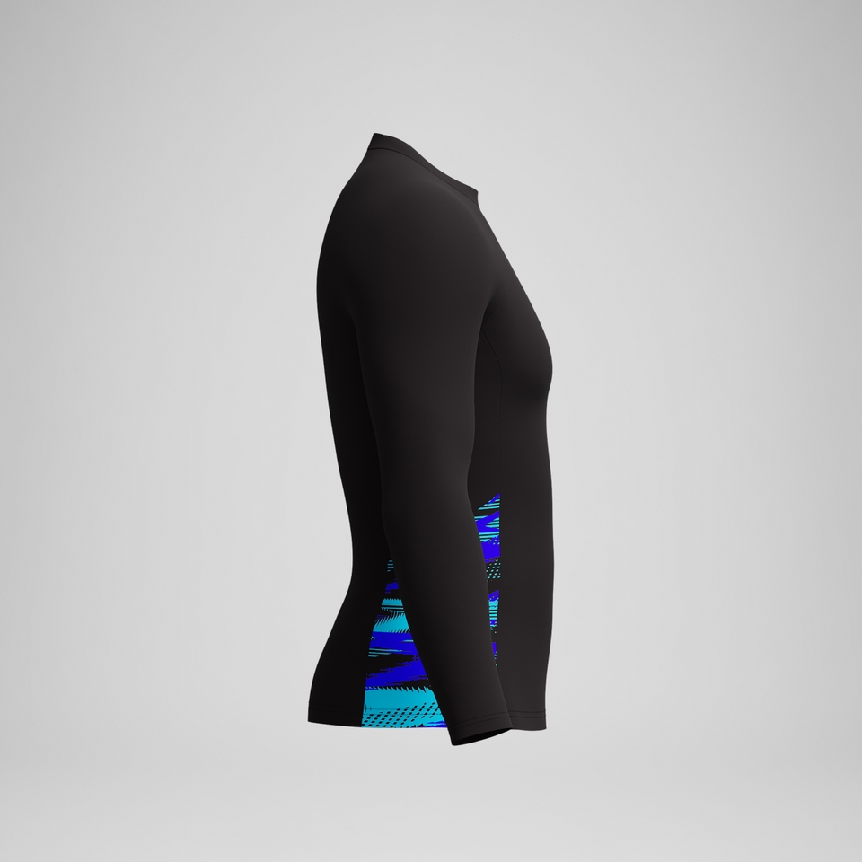 Men's END+ Splice Rashguard Black/Blue