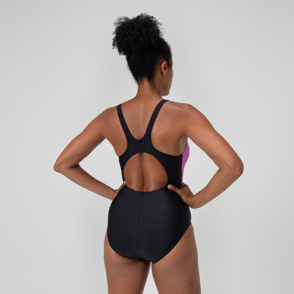 Women's Colourblock 2.0 Swimsuit Black/Pink