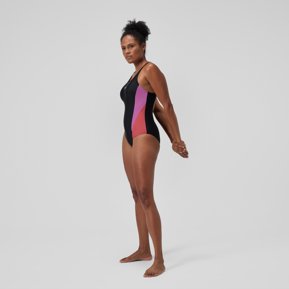 Women's Colourblock 2.0 Swimsuit Black/Pink