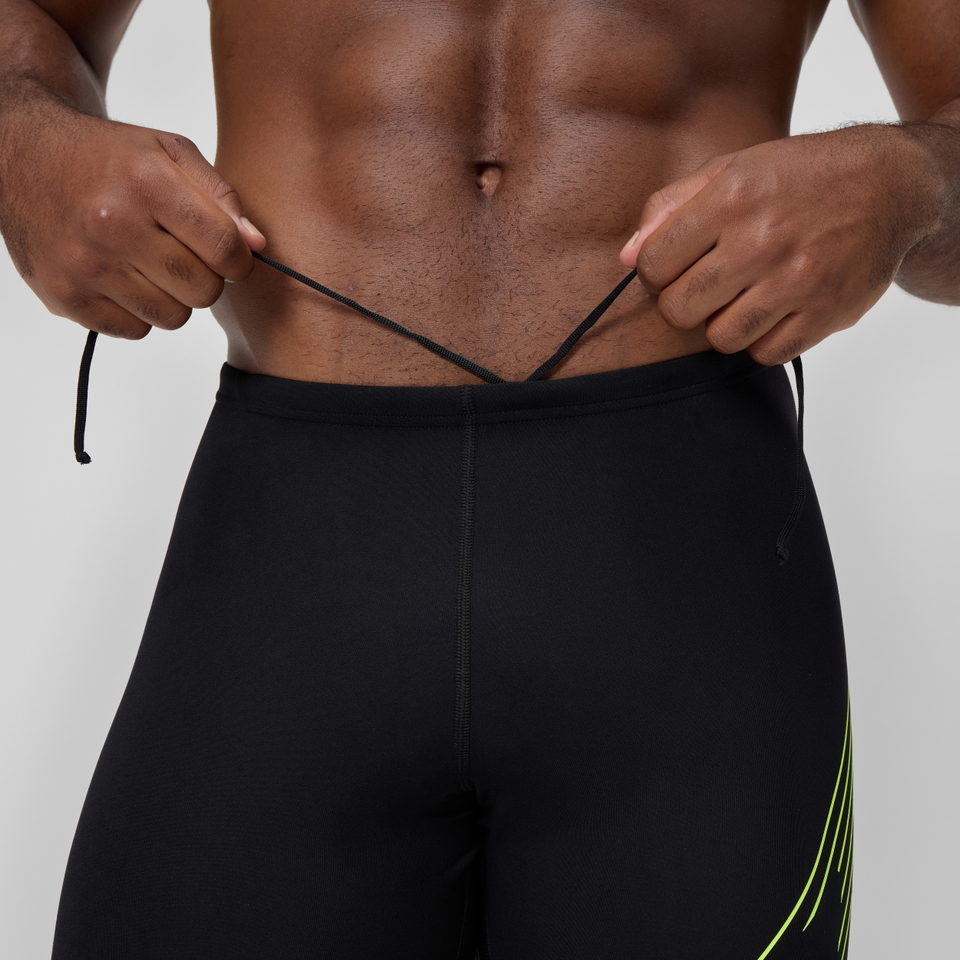 HyperBoom Placement-Schwimmhose Schwarz/Gelb für Herren