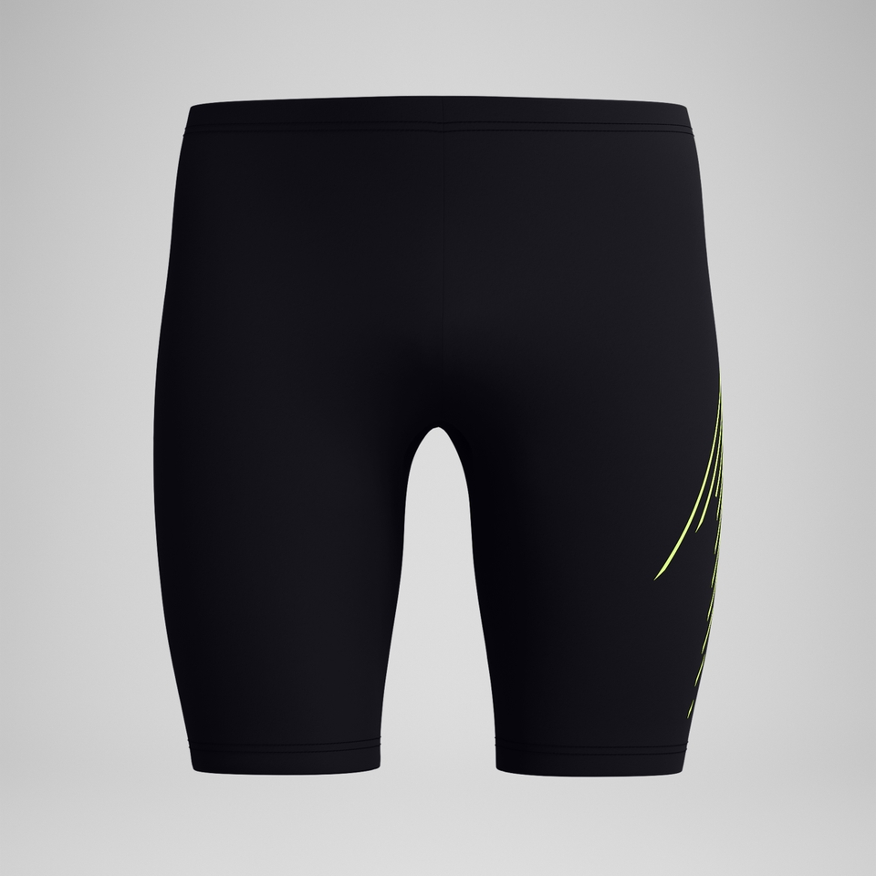 HyperBoom Placement-Schwimmhose Schwarz/Gelb für Herren