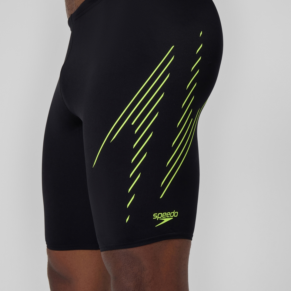HyperBoom Placement-Schwimmhose Schwarz/Gelb für Herren
