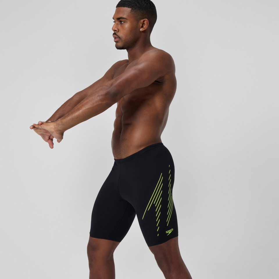 HyperBoom Placement-Schwimmhose Schwarz/Gelb für Herren