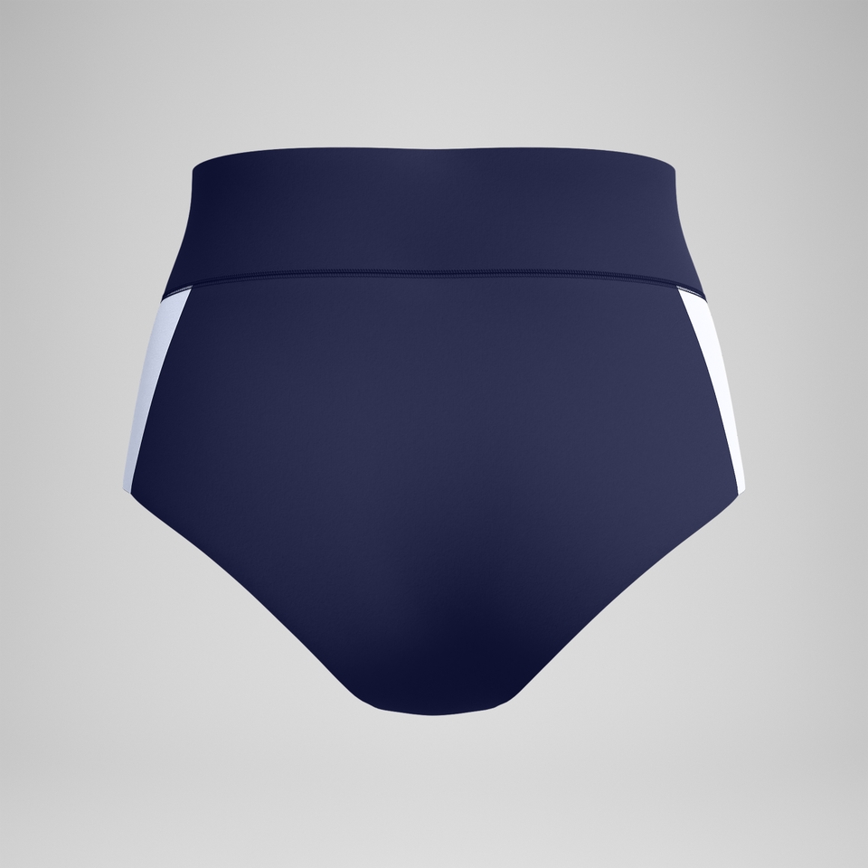 Jetstream Bas de bikini Femme Boyleg Colourblock Banded bleu marine/blanc
