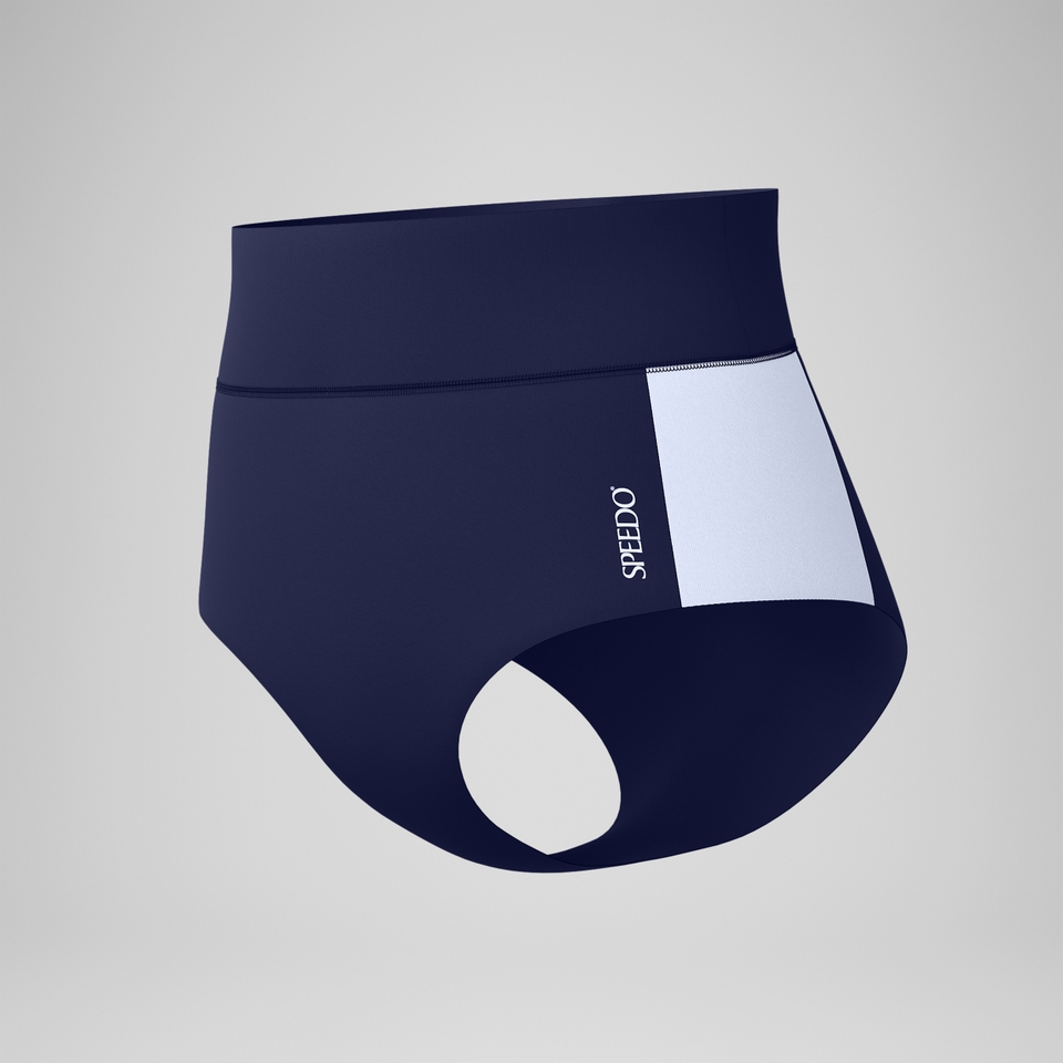 Jetstream Bas de bikini Femme Boyleg Colourblock Banded bleu marine/blanc