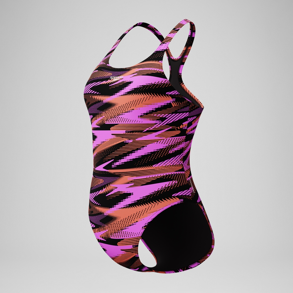 Women's HyperBoom Allover Medalist One Piece Pink/Orange