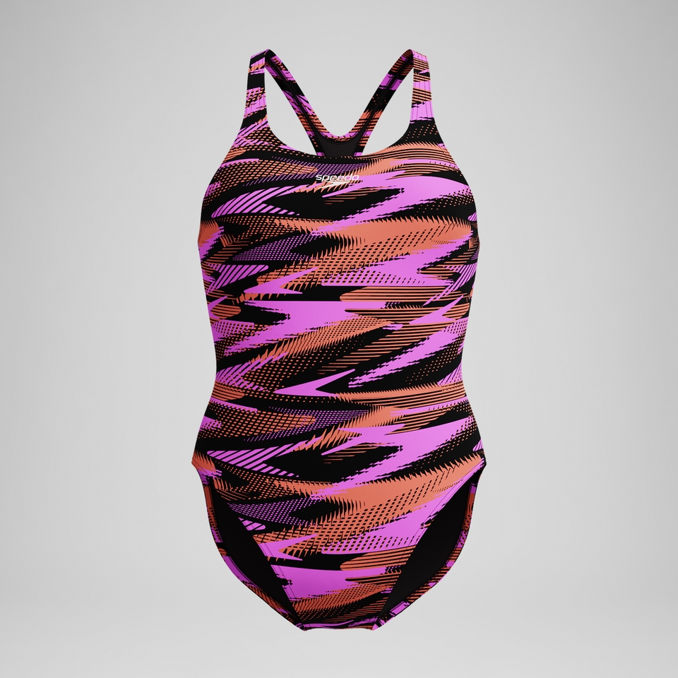 Women's HyperBoom Allover Medalist One Piece Pink/Orange