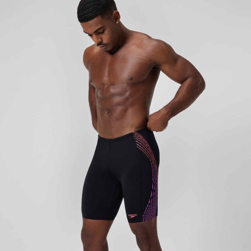 Tech Panel Schwimmhose Schwarz/Koralle für Herren