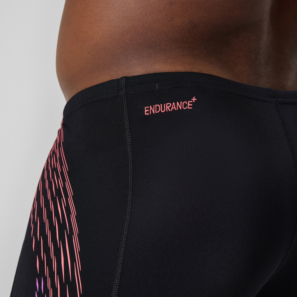 Tech Panel Schwimmhose Schwarz/Koralle für Herren