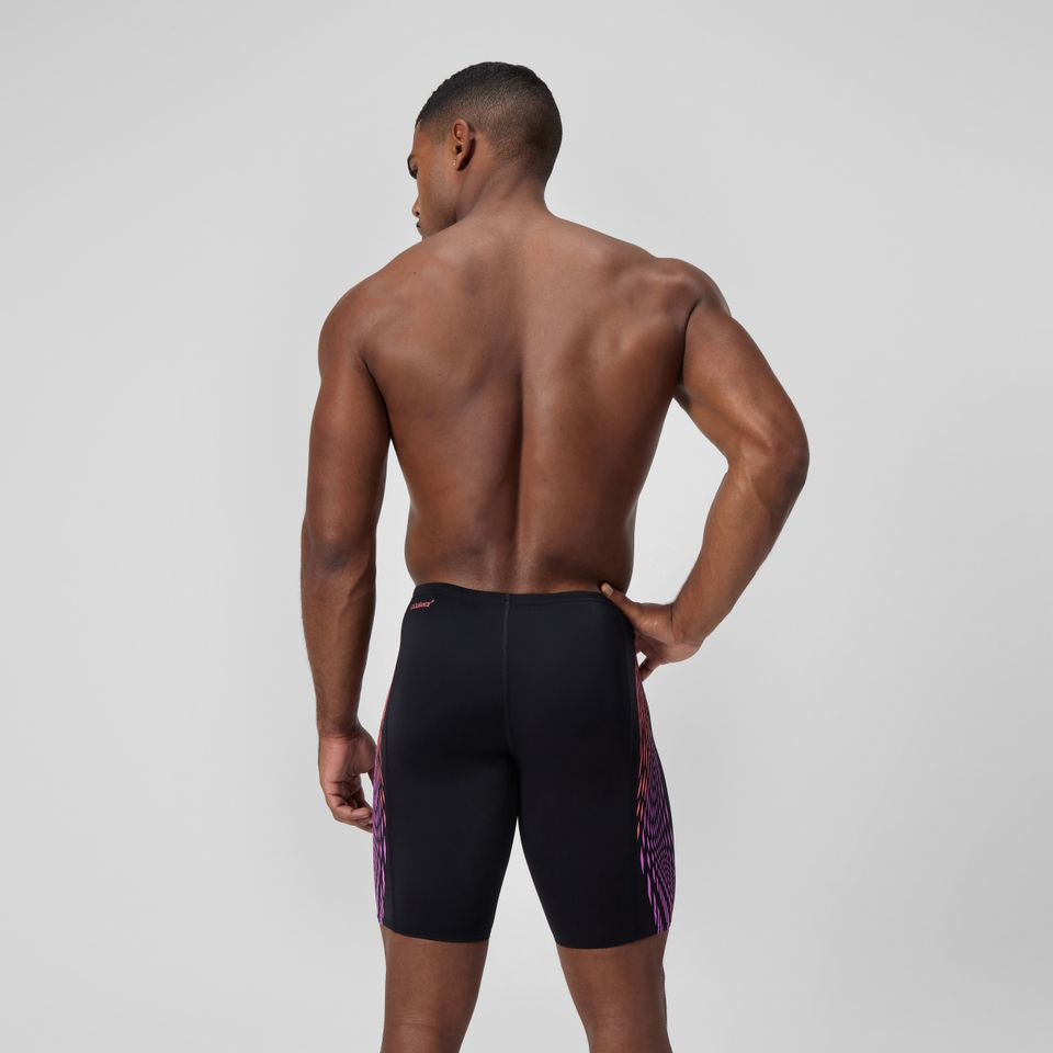Tech Panel Schwimmhose Schwarz/Koralle für Herren