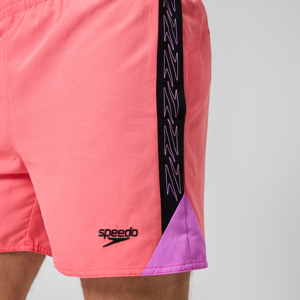 Short de bain HyperBoom Splice 40 cm, hommes, corail/noir