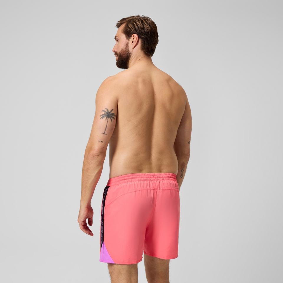 HyperBoom Splice-Badeshorts 40 cm Koralle/Schwarz für Herren