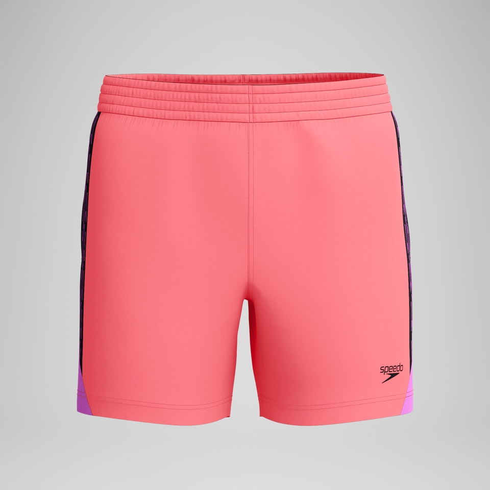 HyperBoom Splice-Badeshorts 40 cm Koralle/Schwarz für Herren