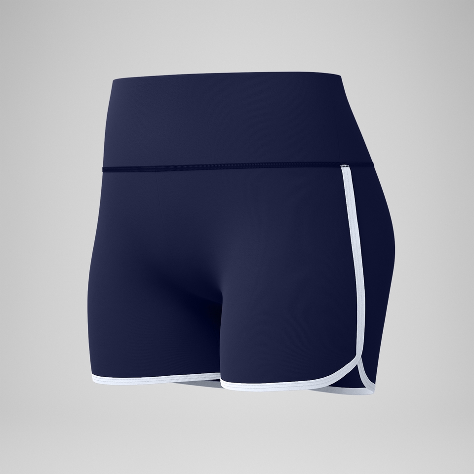 Women's Jetstream Solid Bound Swim Short Navy