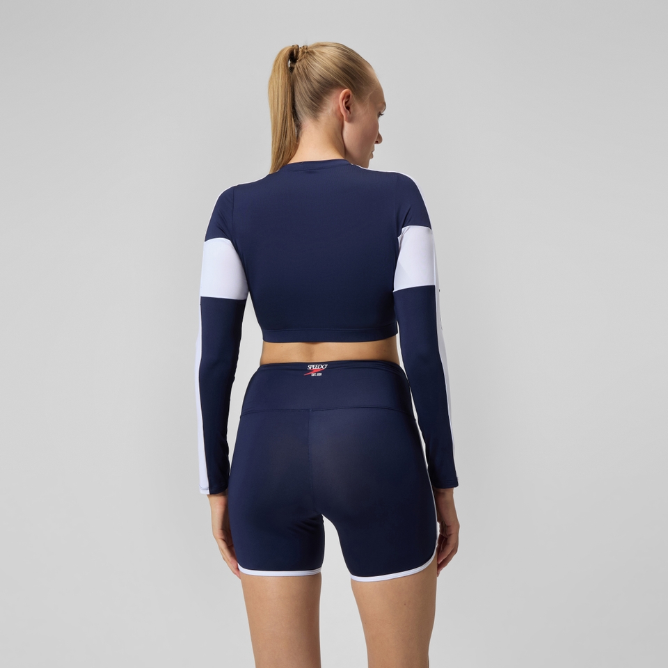 Women's Jetstream Solid Bound Swim Short Navy