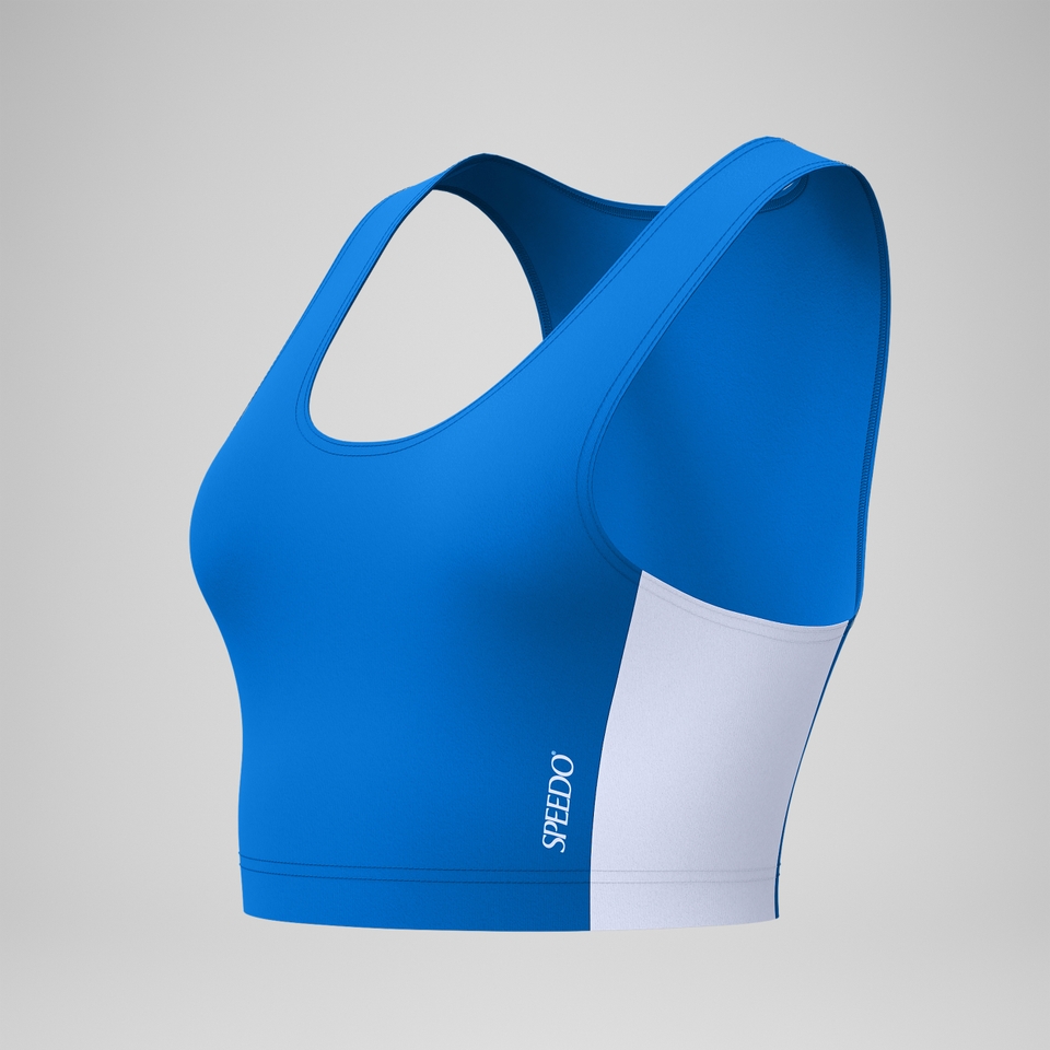Women's Jetstream Colorblock Crop Top Blue