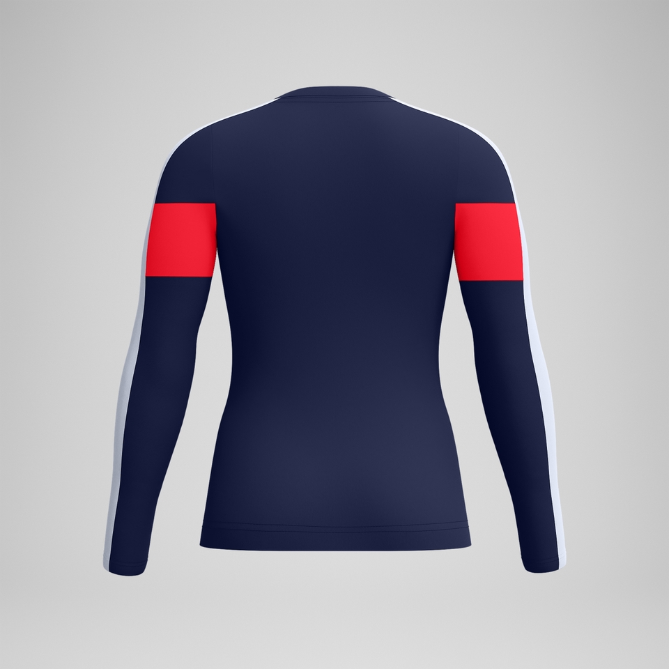 Women's Jetstream Long Sleeve Colorblock Rashguard Navy