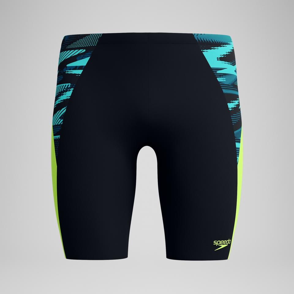 Endurance+ Max Splice-Schwimmhose Schwarz/Gelb für Herren