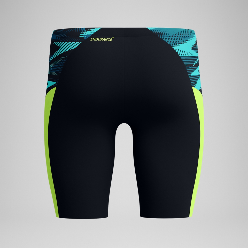Endurance+ Max Splice-Schwimmhose Schwarz/Gelb für Herren