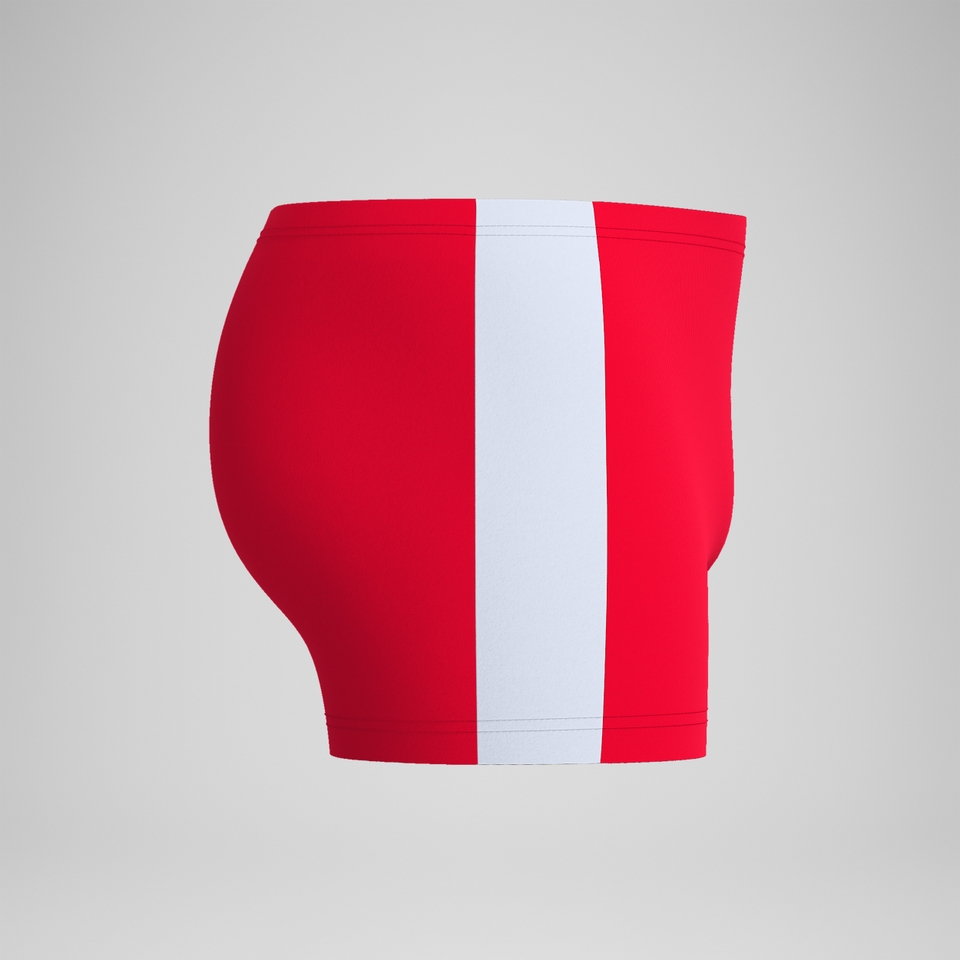 Men's Jetstream Retro Colorblock Square Leg Red/White