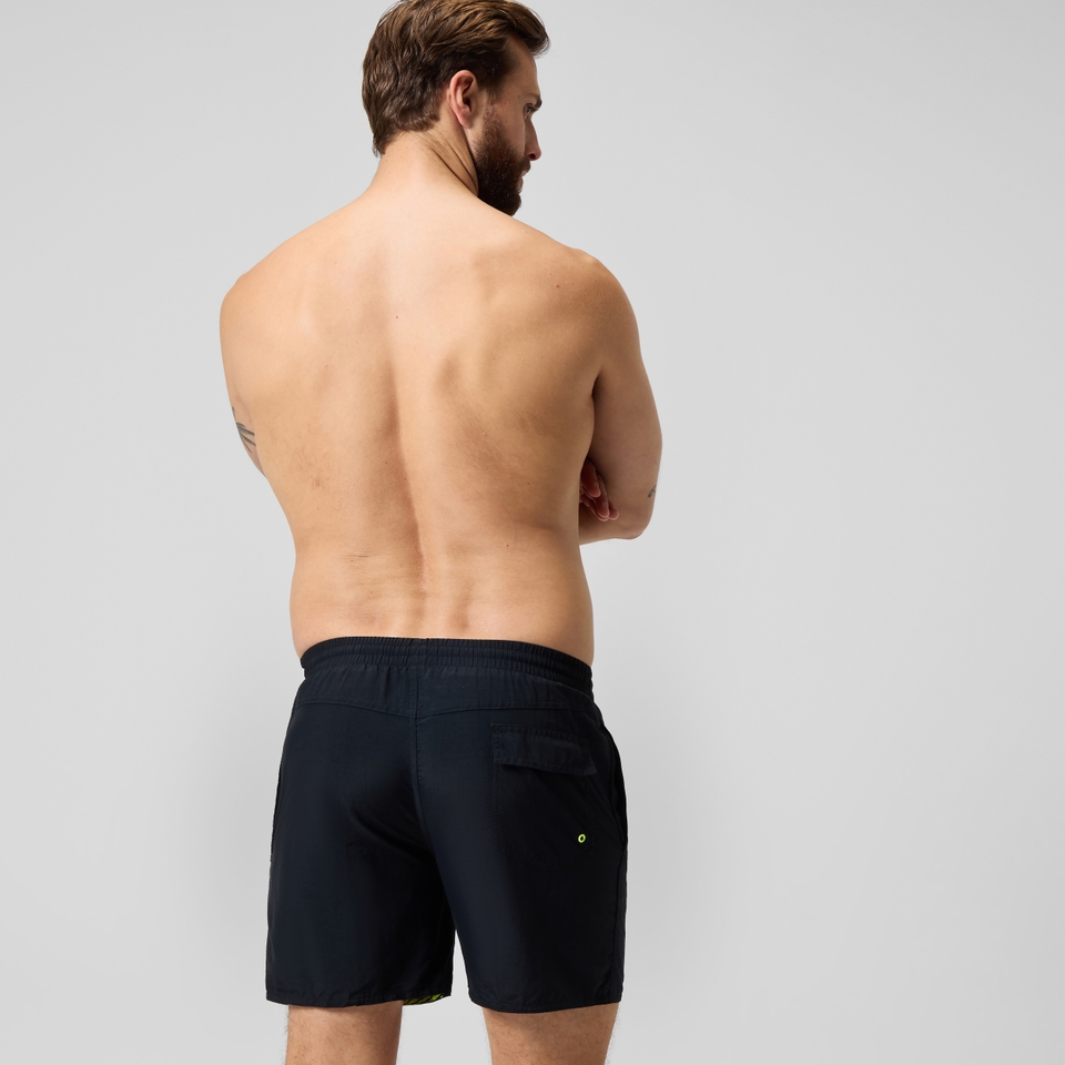 Men's Medley Logo 16" Swim Trunks Black/Yellow
