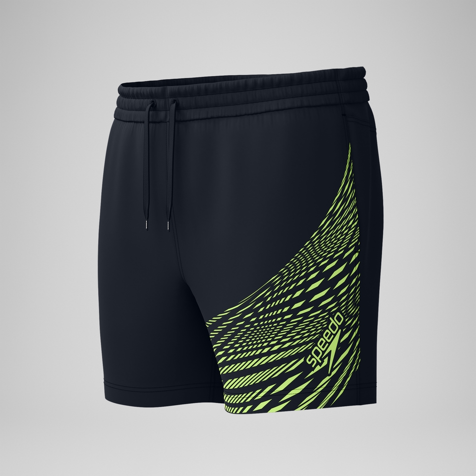 Men's HyperBoom Splice 16'' Swim Shorts Black/Yellow