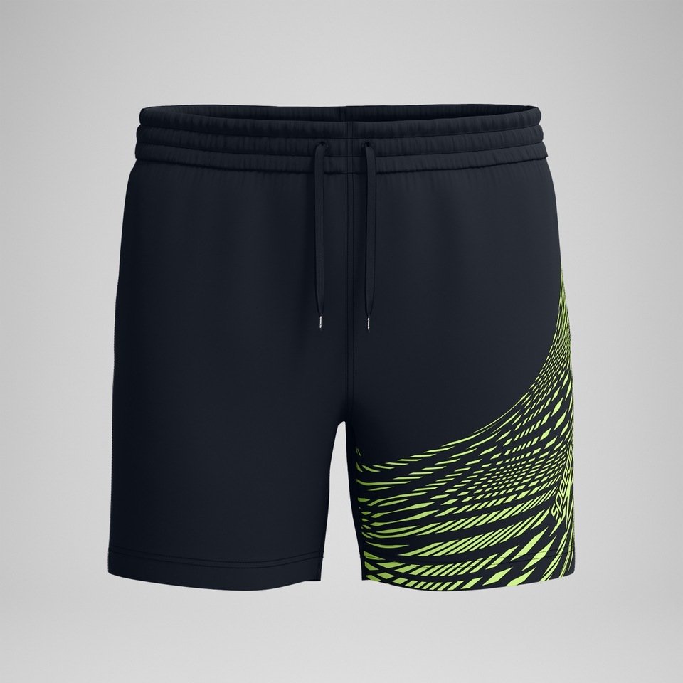 Men's HyperBoom Splice 16'' Swim Shorts Black/Yellow