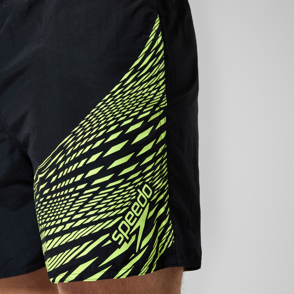 Men's HyperBoom Splice 16'' Swim Shorts Black/Yellow