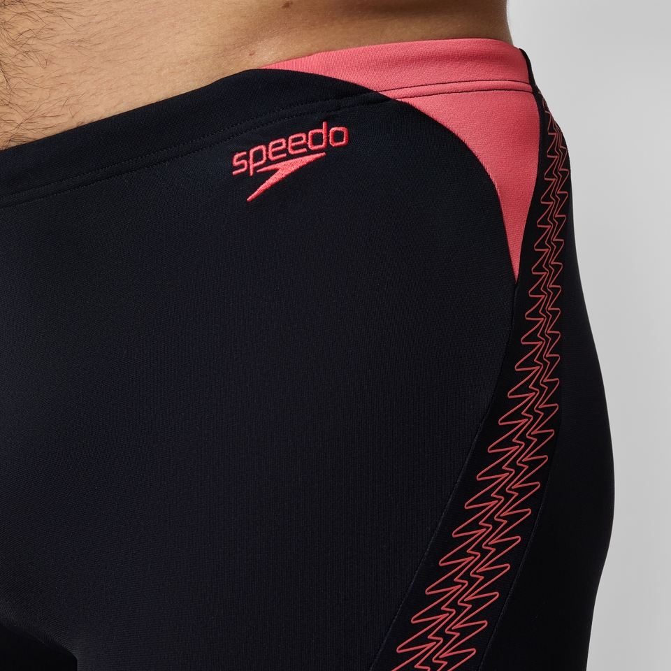 HyperBoom Splice-Schwimmhose Schwarz/Koralle für Herren