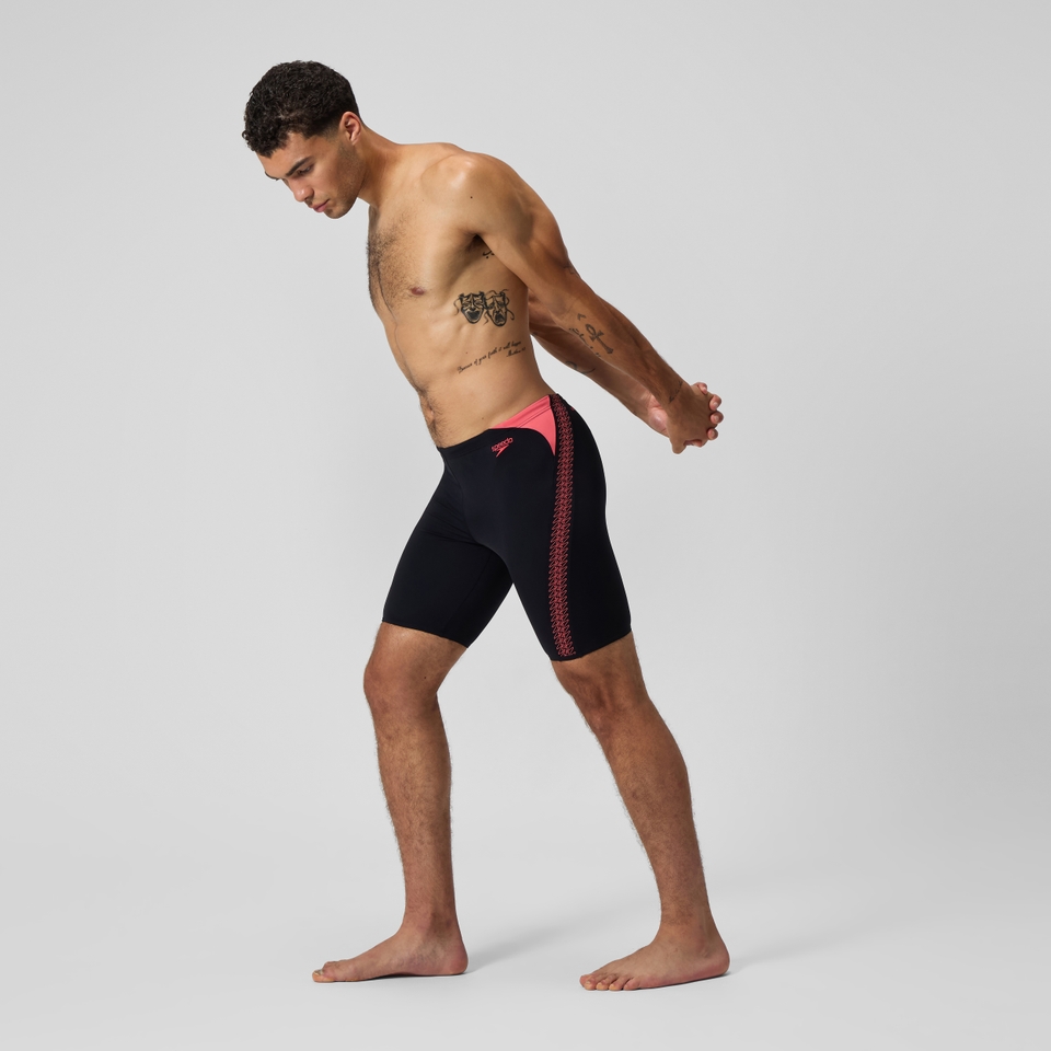HyperBoom Splice-Schwimmhose Schwarz/Koralle für Herren