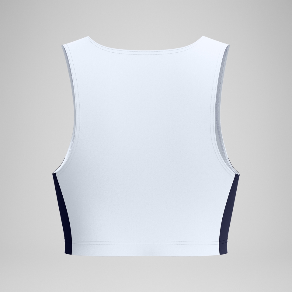 Women's Jetstream Colourblock Crop Top White/Navy