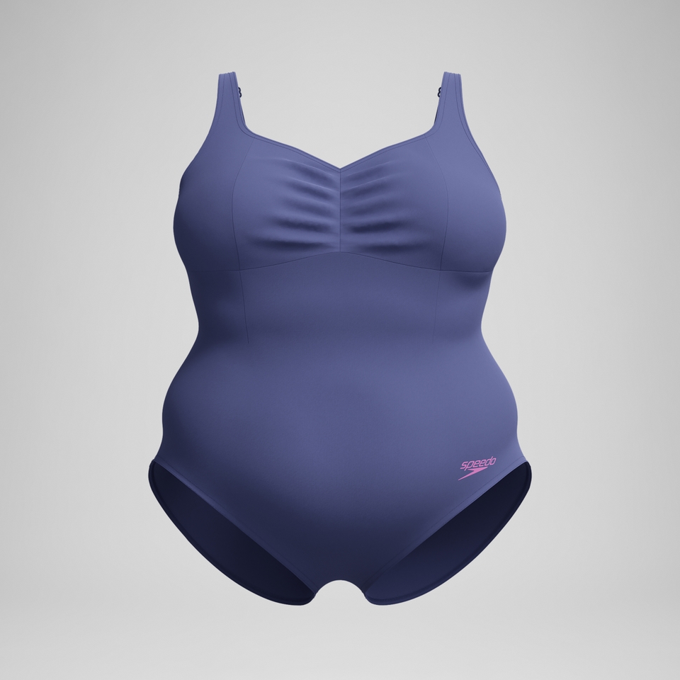 Maillot de bain Femme Plus Size effet galbant AquaNite bleu