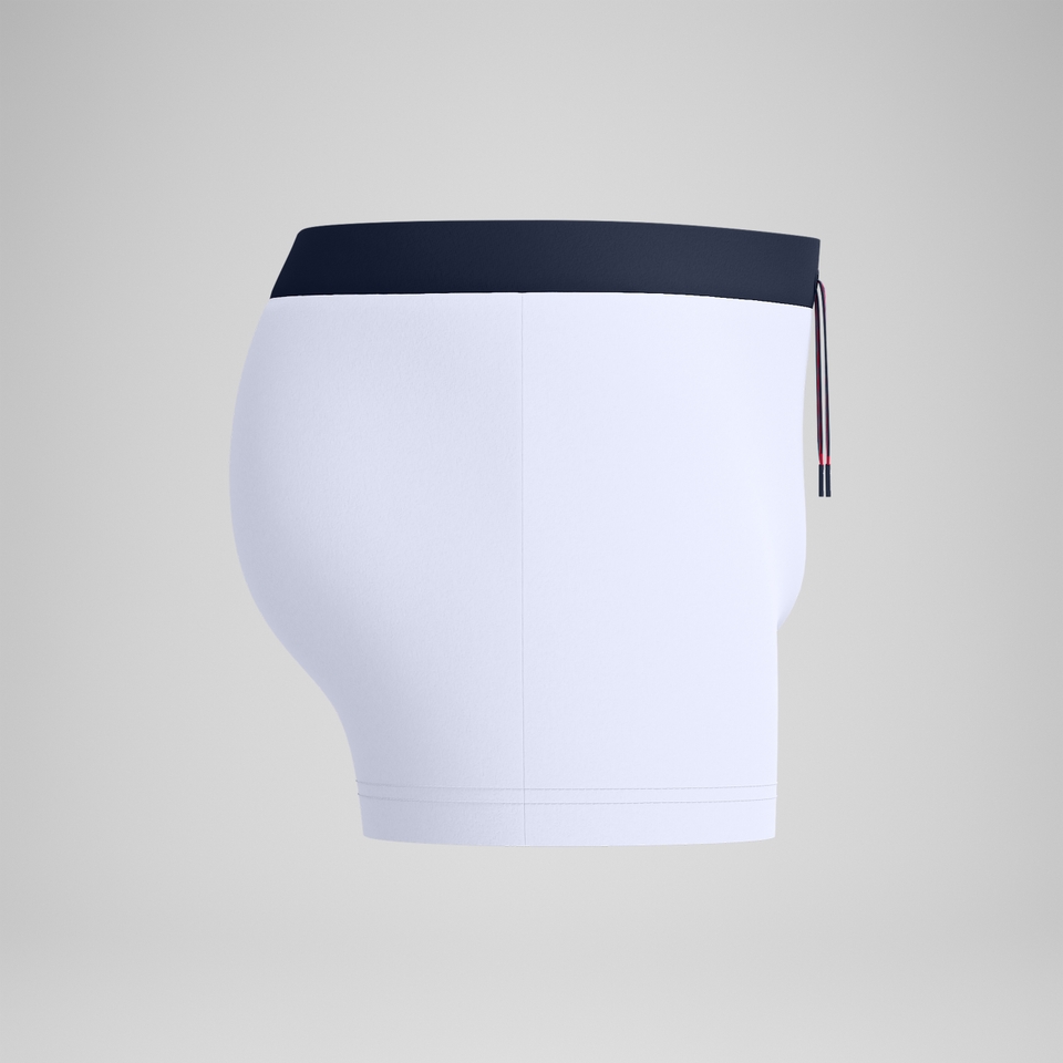 Men's Jetstream Retro Solid Square Leg White
