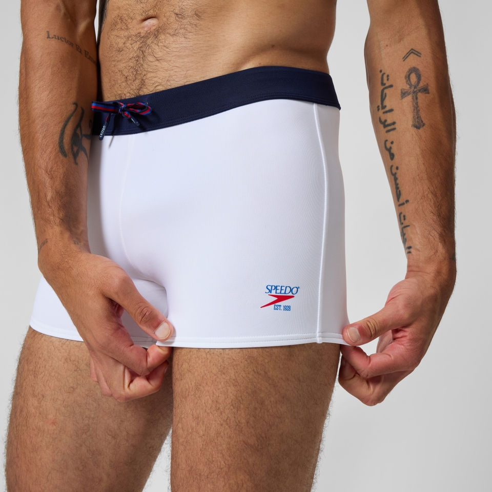 Men's Jetstream Retro Solid Square Leg White