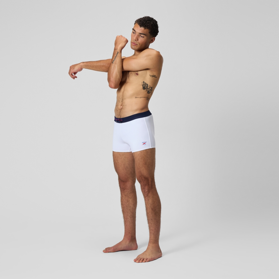Men's Jetstream Retro Solid Square Leg White
