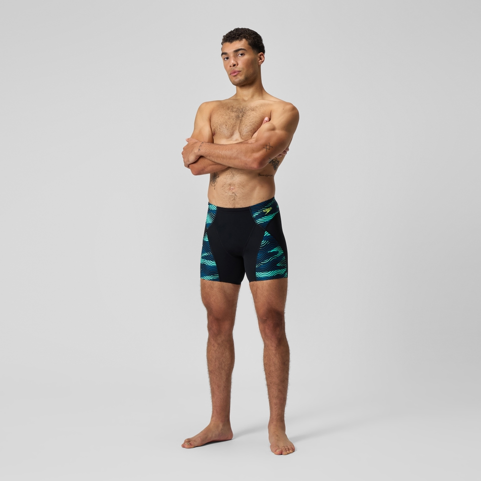 Men's END+ MAX Compression Mid Jammer Black/Blue