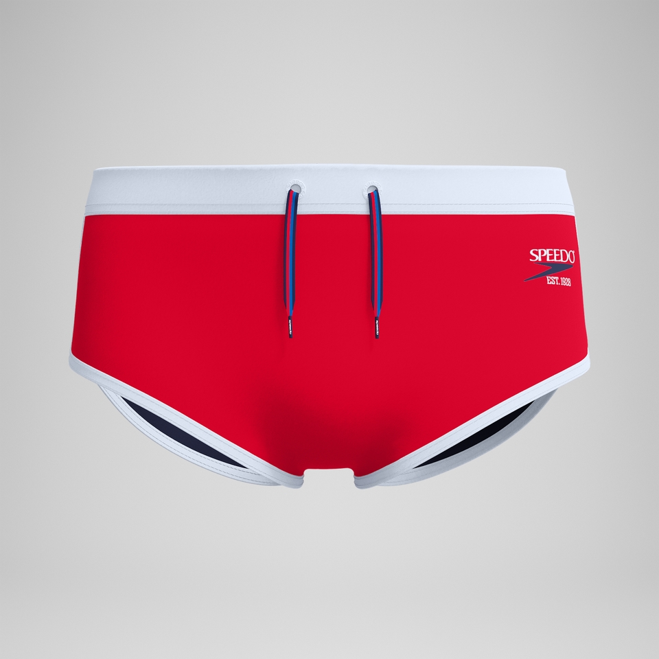 Men's Jetstream 3.5'' Logo Brief Red/White
