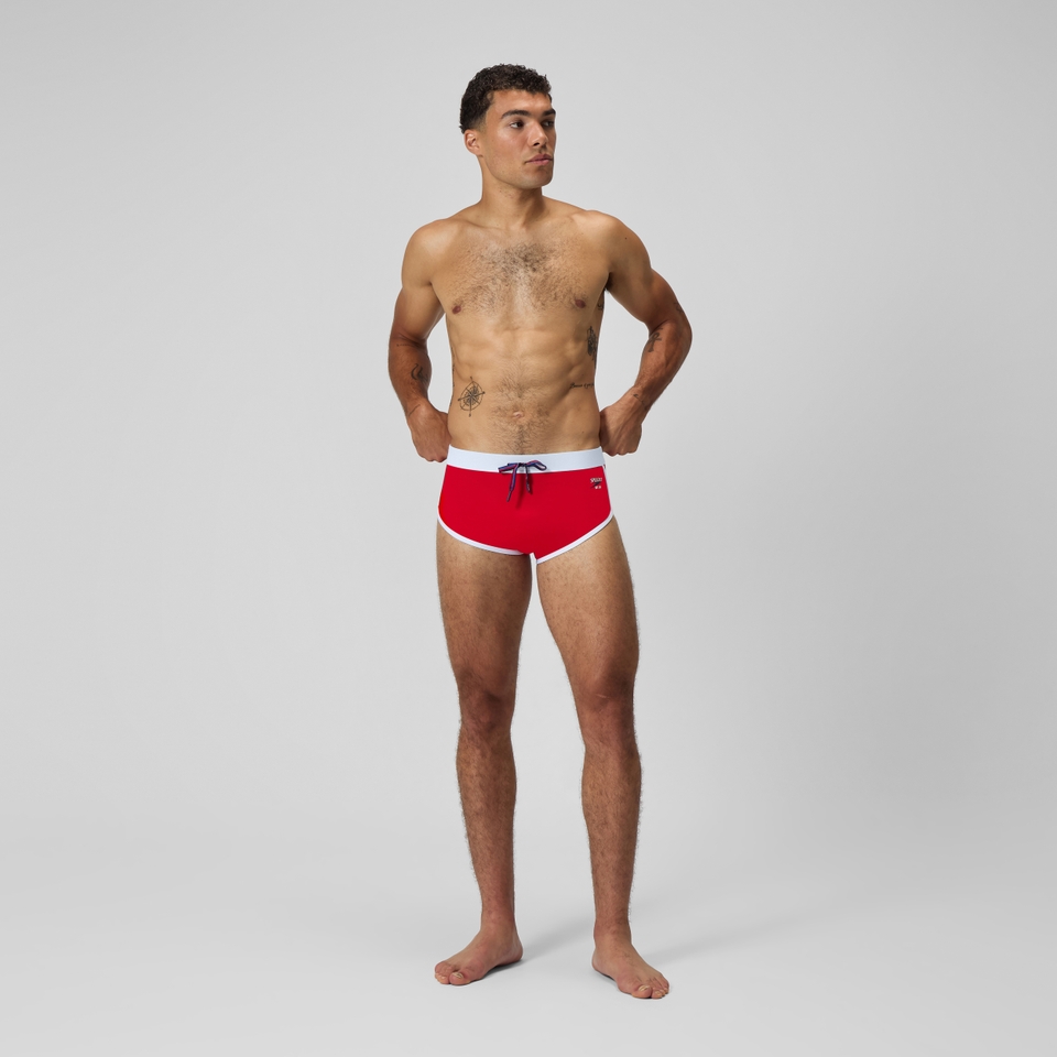 Men's Jetstream 3.5'' Logo Brief Red/White