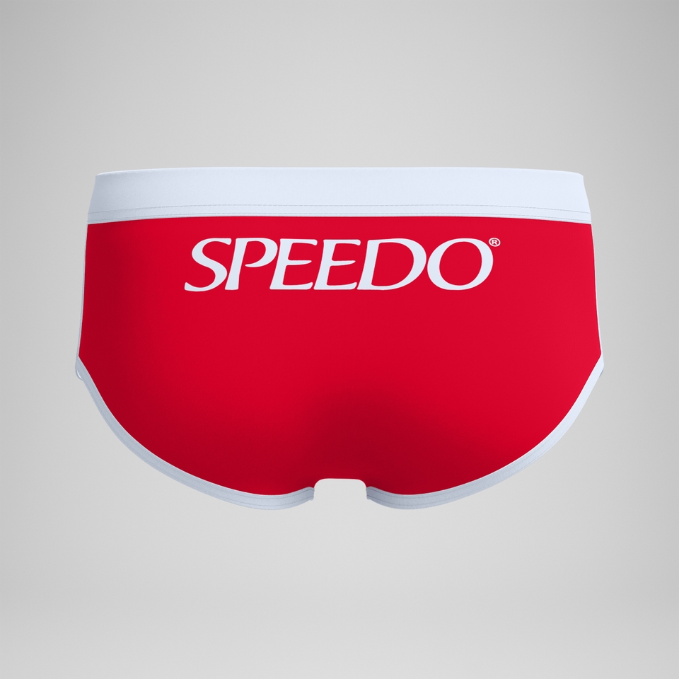 Men's Jetstream 3.5'' Logo Brief Red/White