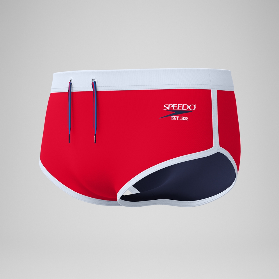 Men's Jetstream 3.5'' Logo Brief Red/White