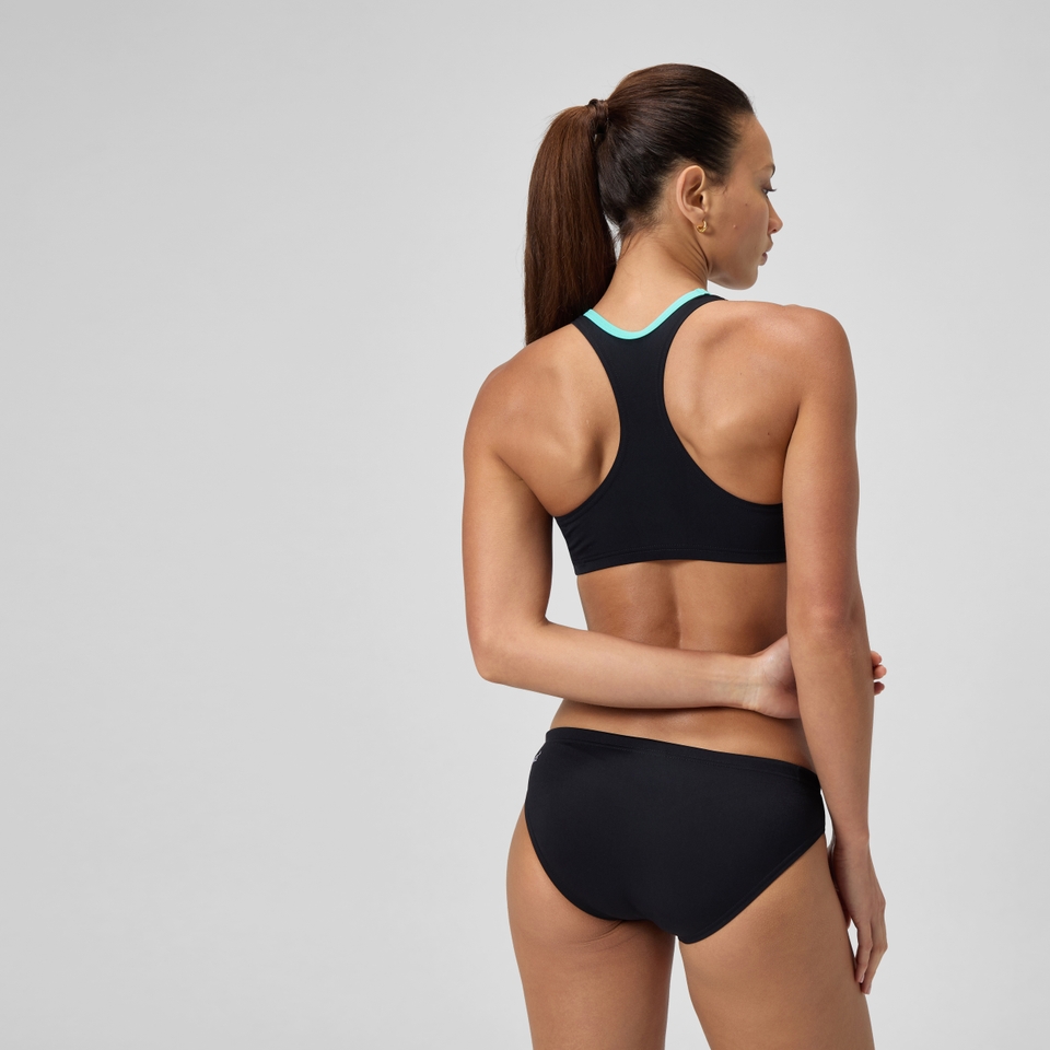 Women's Placement Bikini Black/Blue