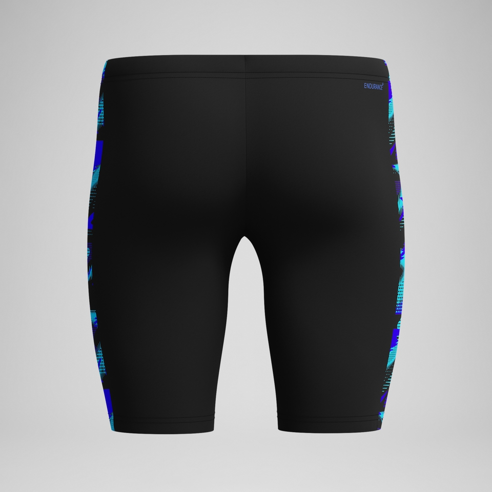 HyperBoom Panel-Schwimmhose Schwarz/Blau für Herren