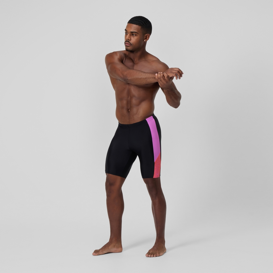 Dive Schwimmhose Schwarz/Koralle für Herren