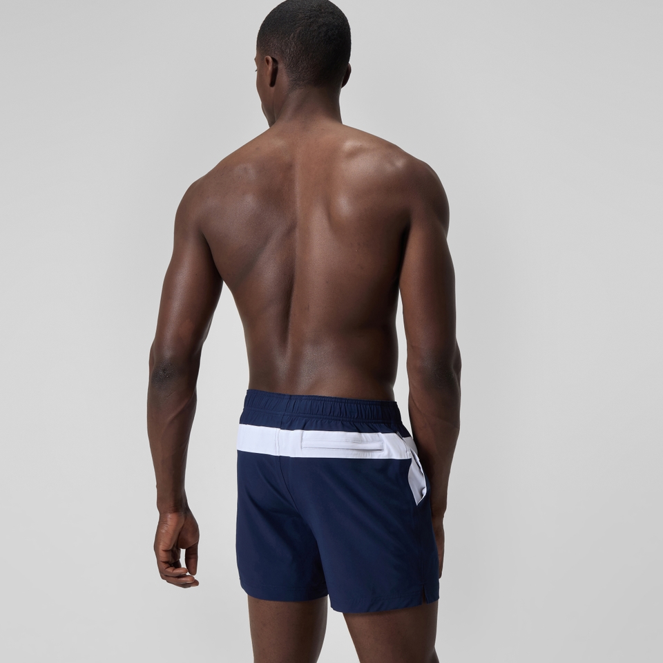 Men's Jetstream Retro Colorblock Volley Swim Trunks Navy