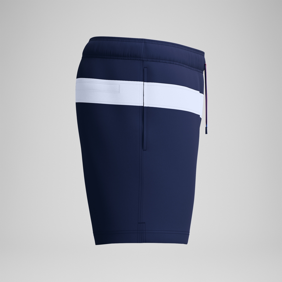 Men's Jetstream Retro Colorblock Volley Swim Trunks Navy